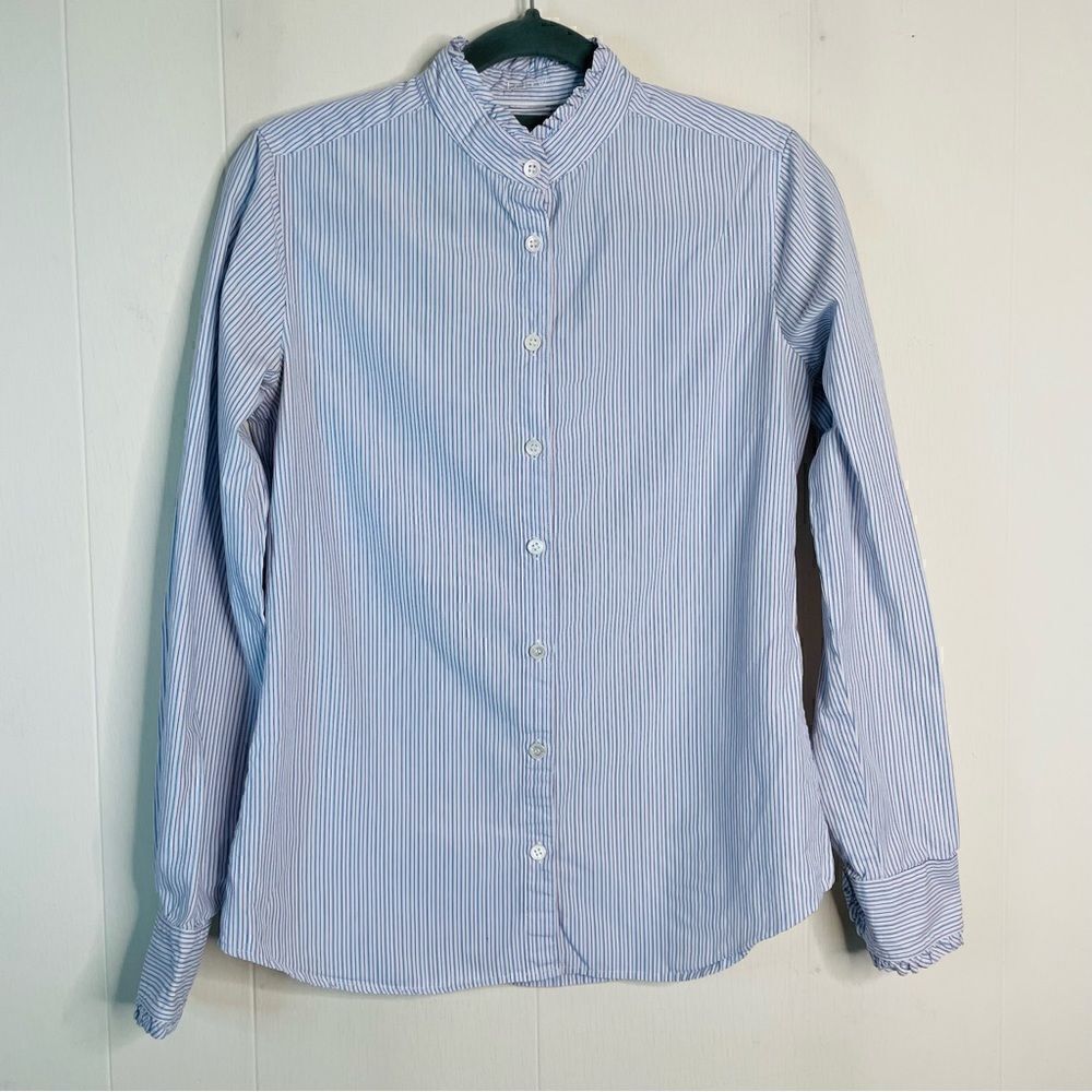 J. Crew Ruffled Button Down Shirt